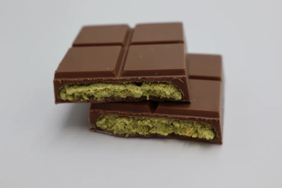 Tablete de chocolate Dubai com pistache