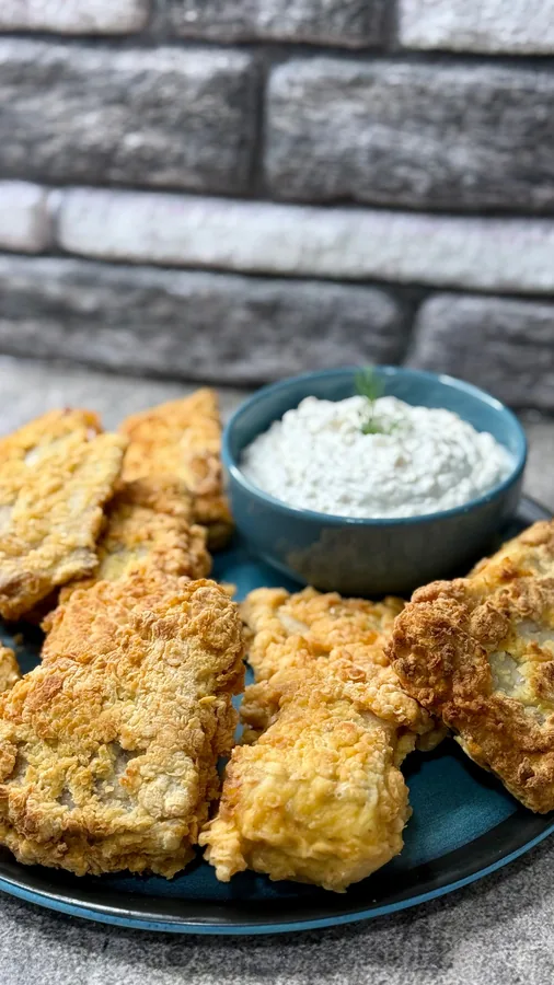 Filé de peixe empanado na airfryer